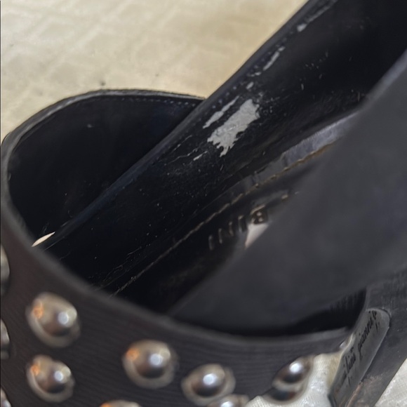 Gianni Bini Black Mary-Jane Studded Heels - Picture 9 of 11